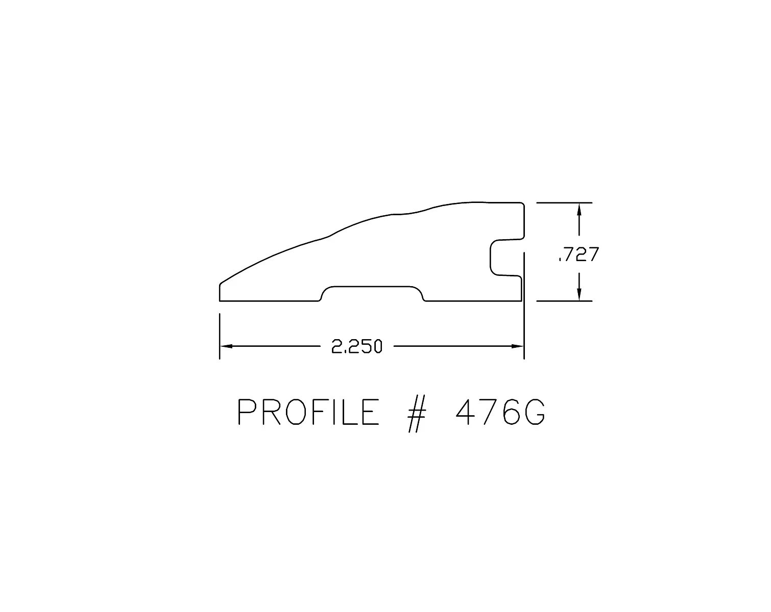 Prefinished Tobacco Road 2.25 in. Wide x 6.5 ft. Length Reducer - Image 2