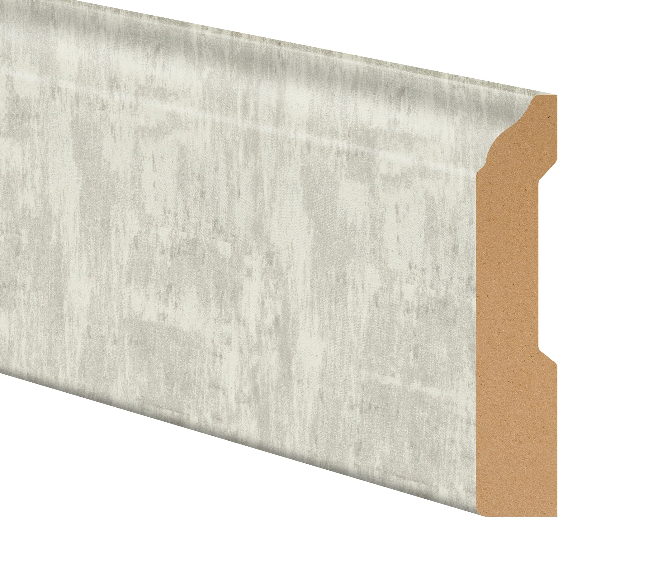 Quilted Gray Tile Laminate 3.25 in wide x 7.5 ft Length Baseboard