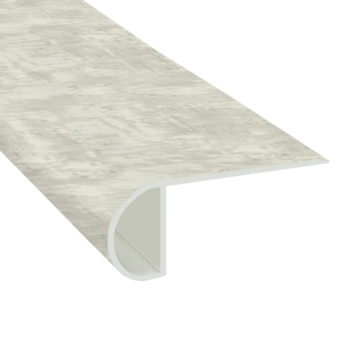 Quilted Gray Tile Laminate Waterproof 2.25 in wide x 7.5 ft Length Low Profile Stair Nose