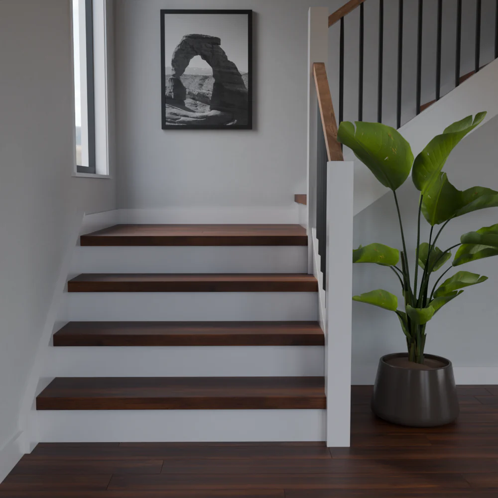 Revere Oak 48 in Length Square Retro Fit Tread - Image 2