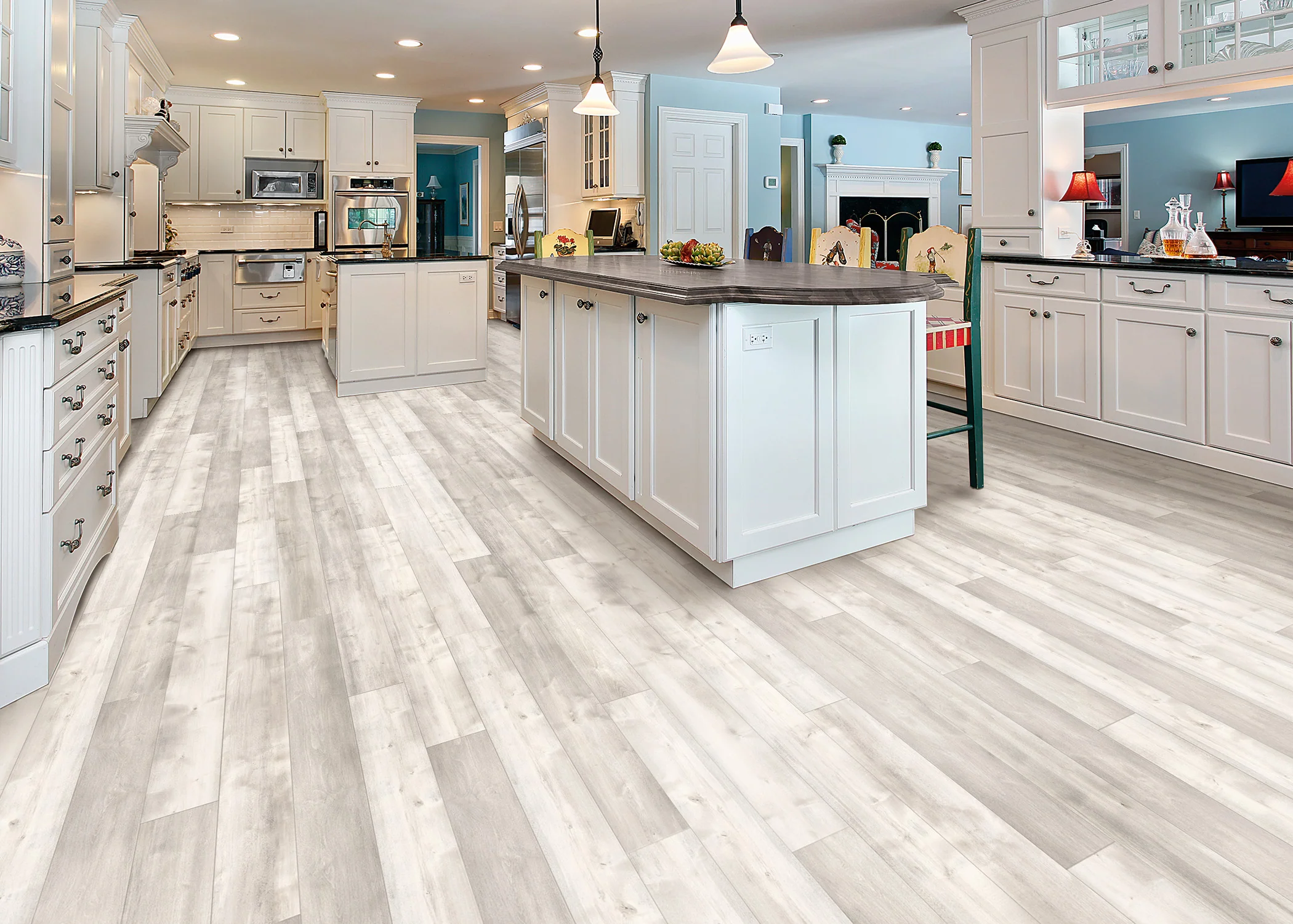 5mm w/pad Mount Washington Birch Waterproof Rigid Vinyl Plank Flooring 6.81 in. Wide x 51 in. Long - Image 2