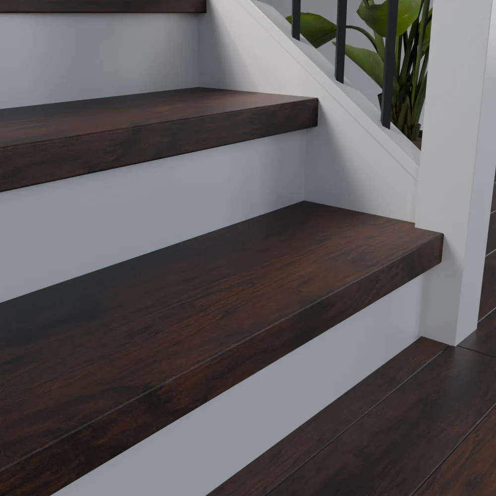 Rustic Realm Hickory 48 in Length Square Retro Fit Tread - Image 3