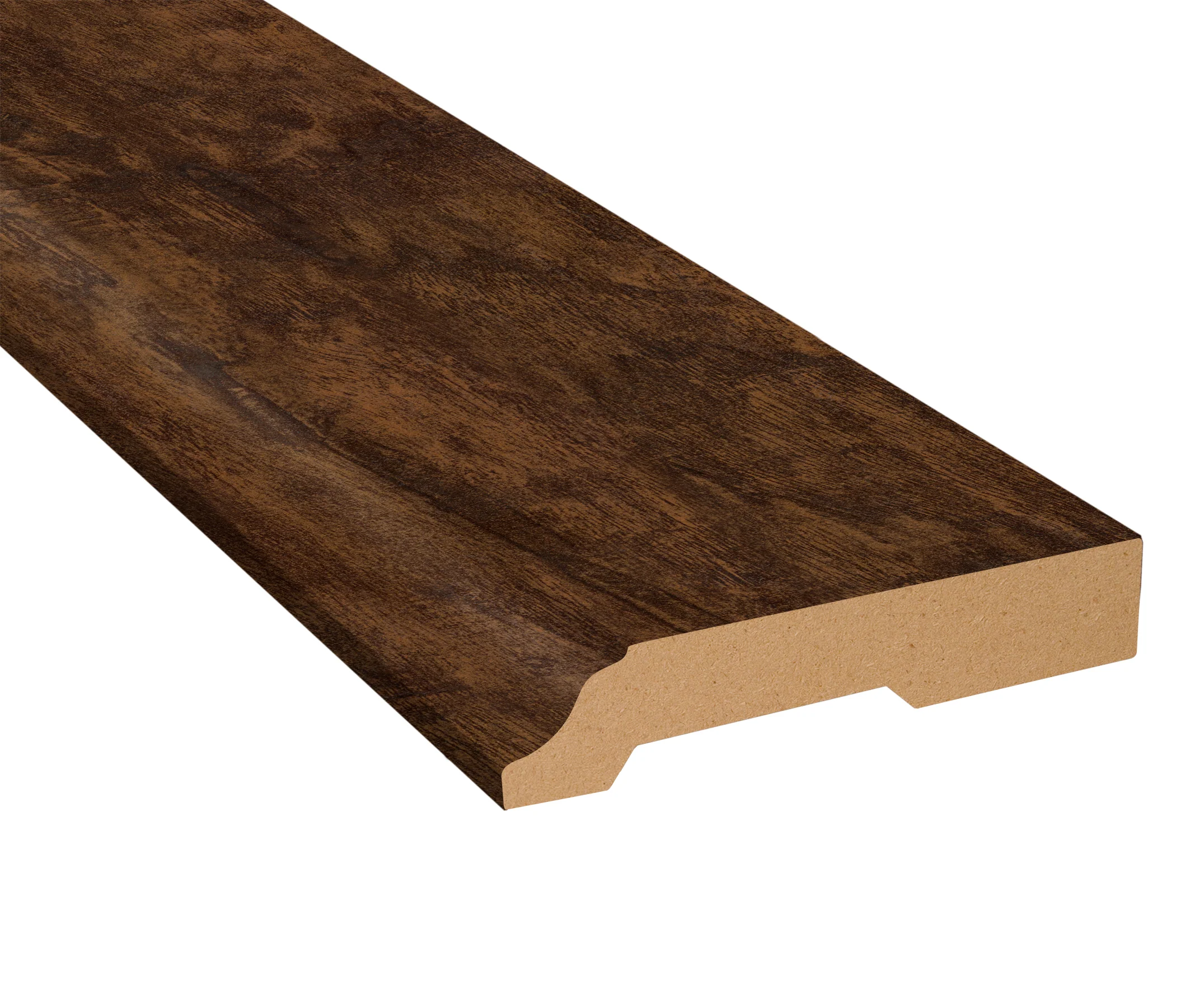 Rustic Realm Hickory Laminate 3-1/4 in. Tall x 5/8 in. Thick x 7.5 ft. Length Baseboard