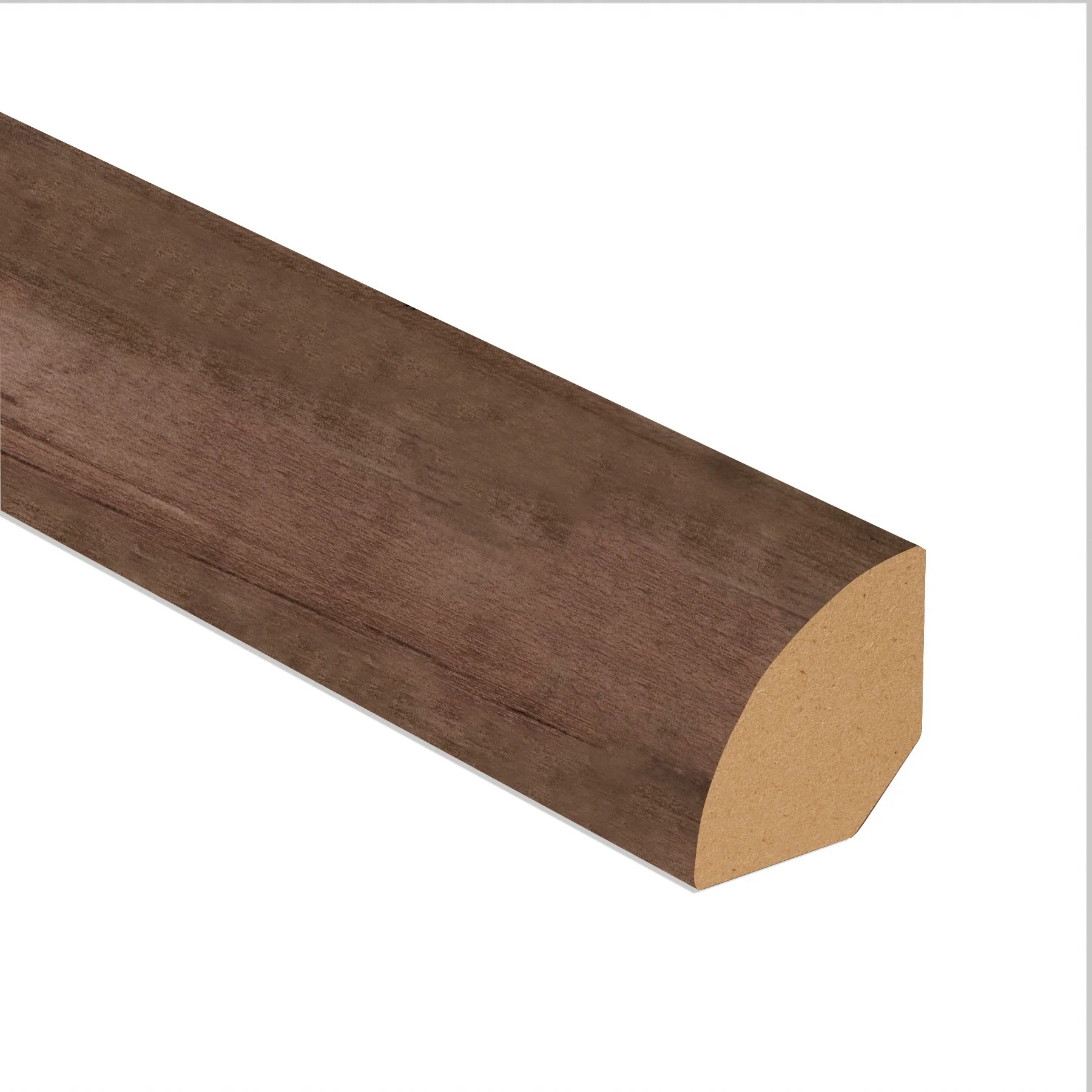 Rustic Reclaimed Oak Vinyl 0.75 in wide x 7.5 ft length Quarter Round