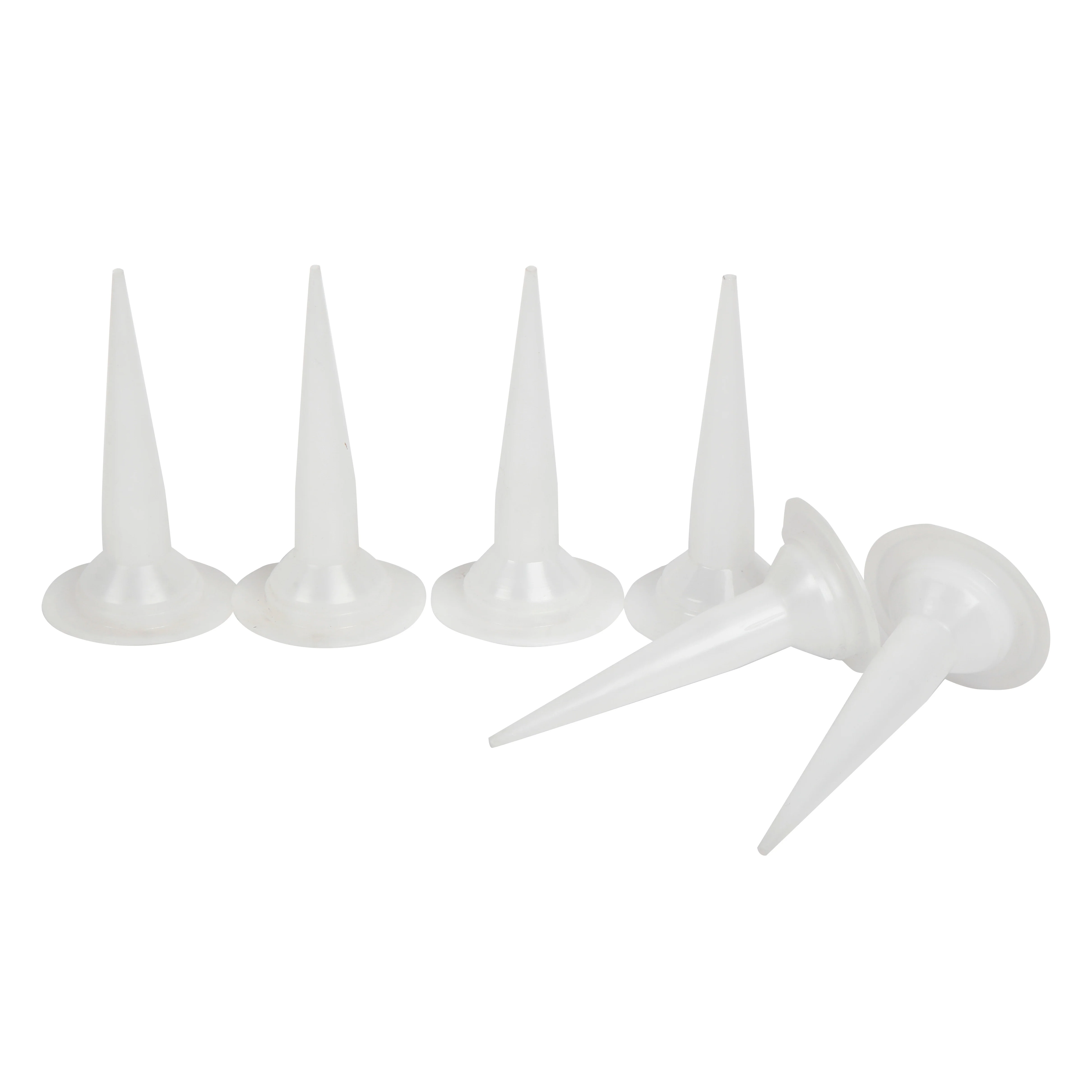 Sausage Caulk Gun Replacement White Tips - 25 per pack