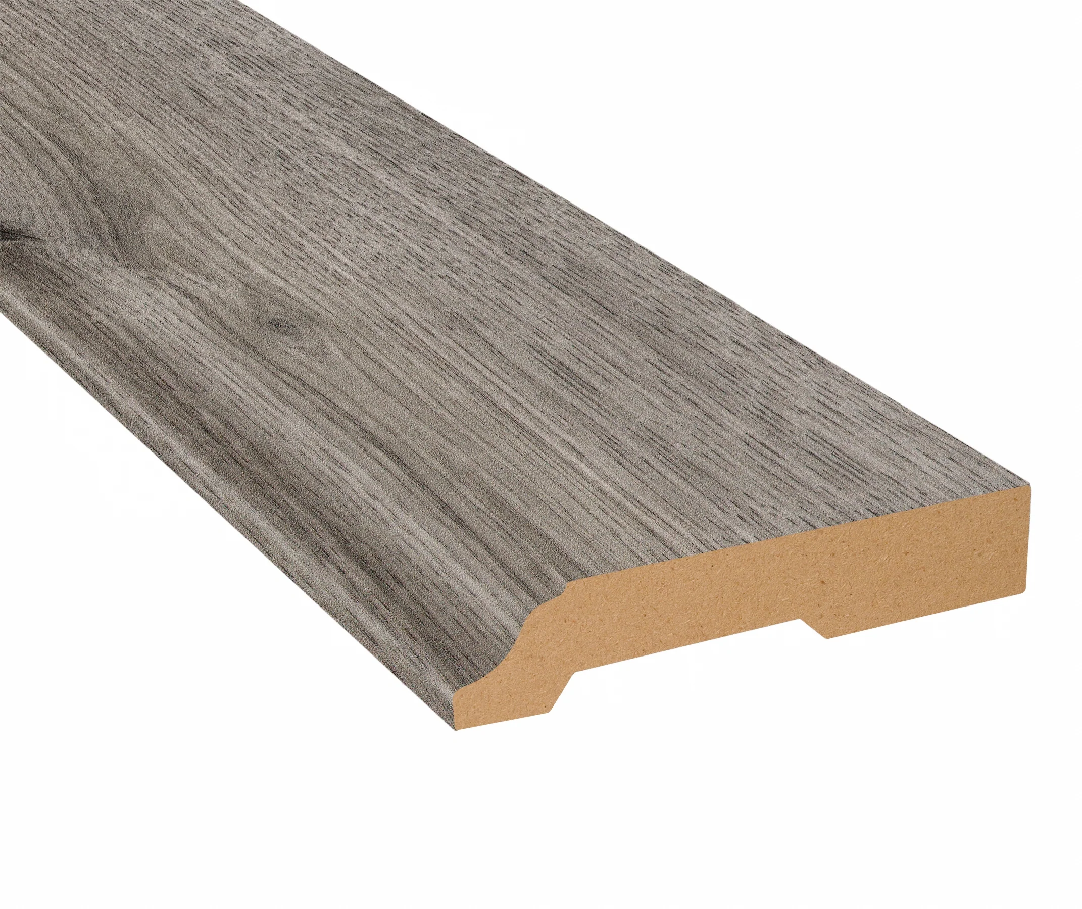 Stockholm Silver Oak Laminate 3-1/4 in. Tall x 0.63 in. Thick x 7.5 ft. Length Baseboard - Image 2