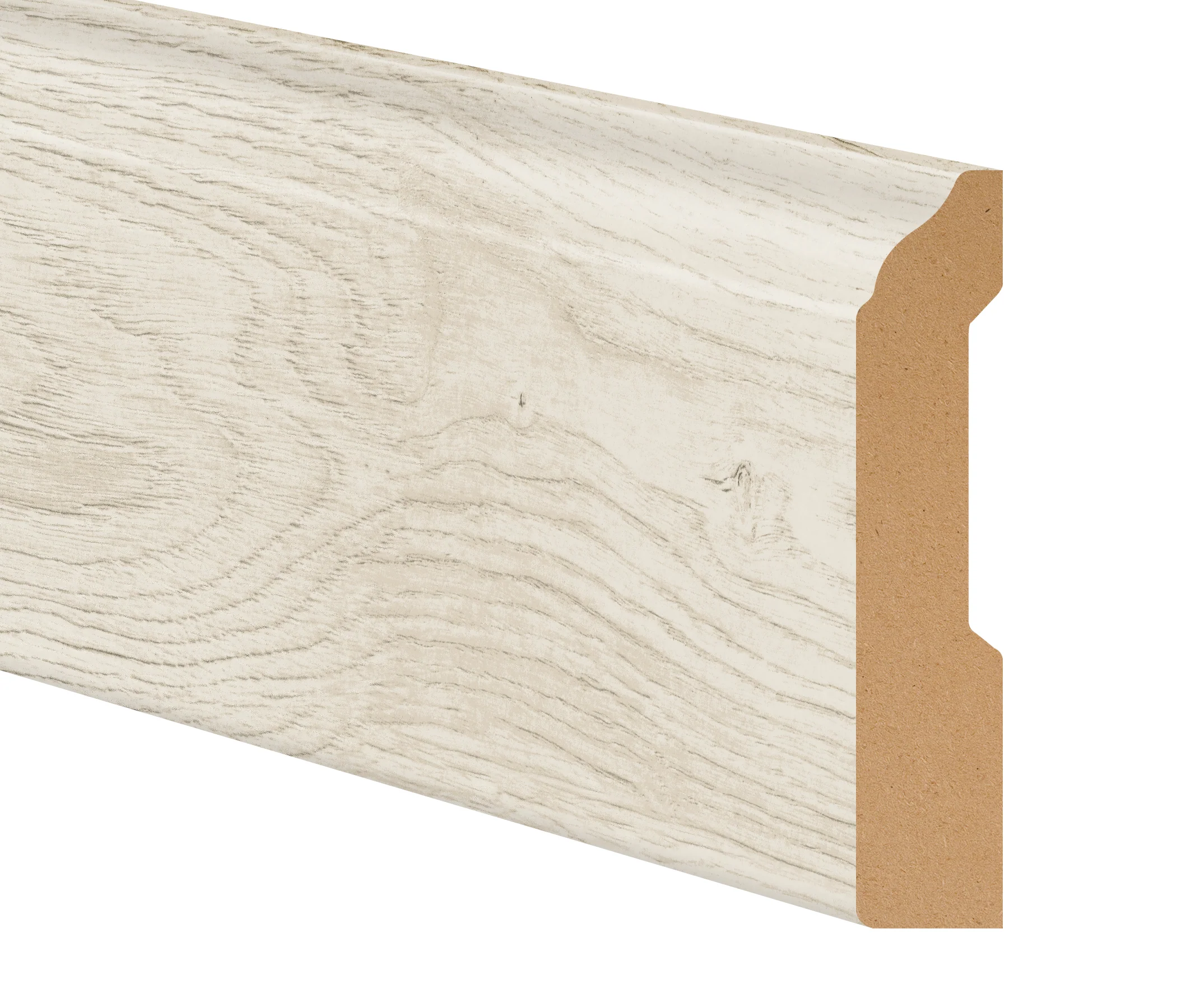 Urban Mist Oak Hybrid Resilient 3-1/4 in. Tall x 0.63 in. Thick x 7.5 ft. Length Baseboard