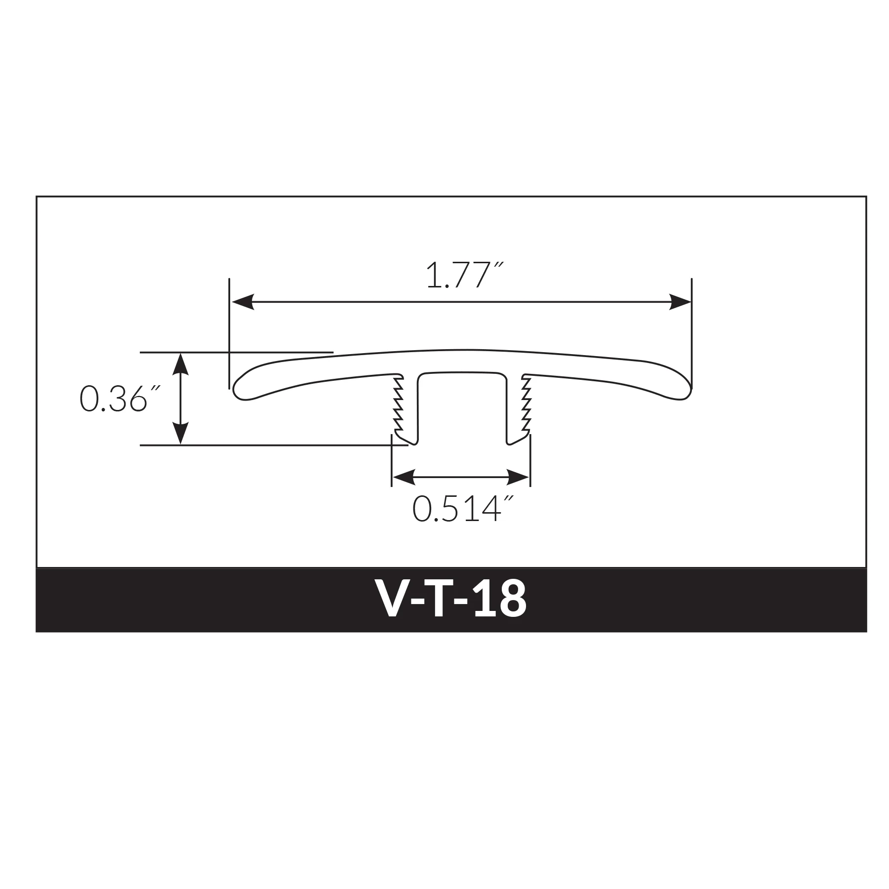 Urban Mist Oak Waterproof Hybrid Resilient 1.77 in. Wide x 7.5 ft. Length T-Molding - Image 2