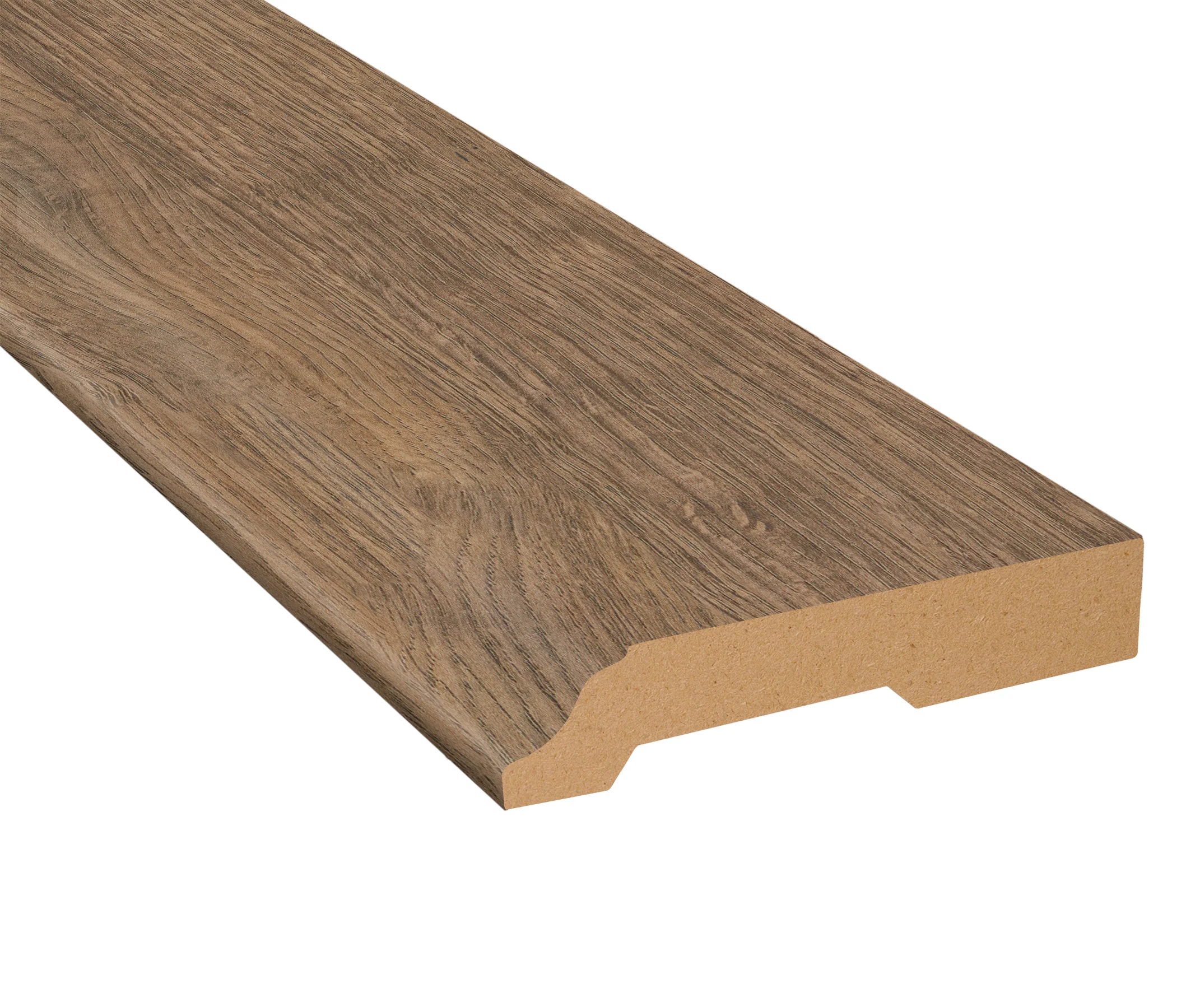 Vintage Port Oak Laminate 3-1/4 in. Tall x 0.63 in. Thick x 7.5 ft. Length Baseboard